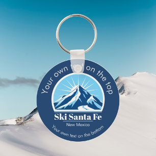 Ski Santa Fe New Mexico ski resort gift Key Ring