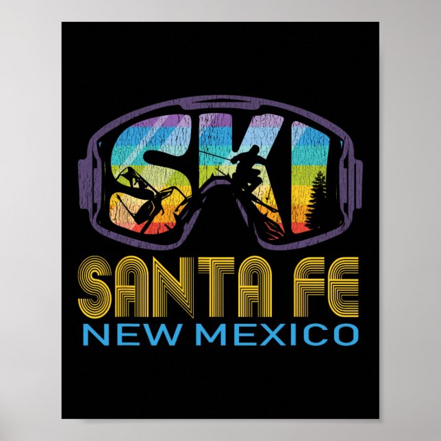 Ski Santa Fe New Mexico Skiing Vacation  Poster (Front)