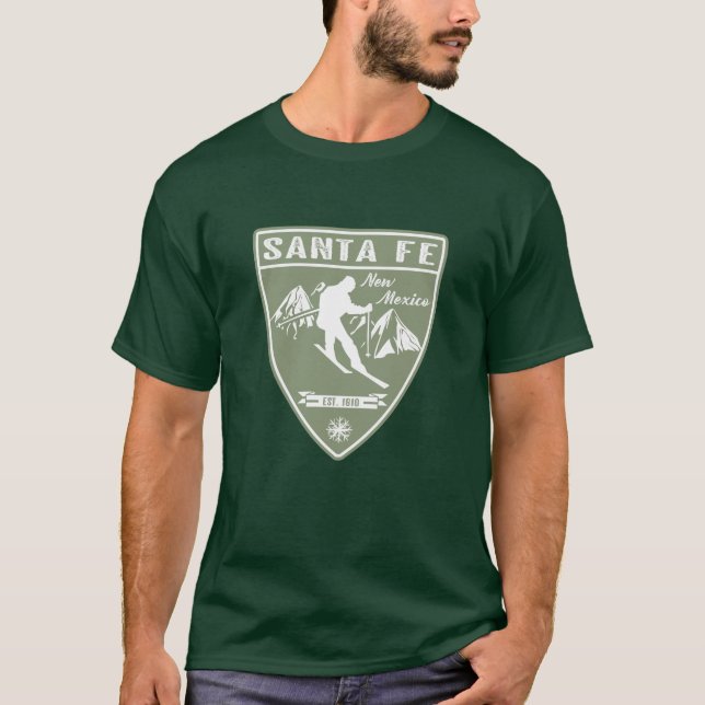 Ski Santa Fe New Mexico T-Shirt (Front)