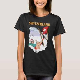 Ski School Switzerland Winter Travel T-Shirt