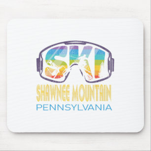 Ski Shawnee Mountain Pennsylvania Skiing Vacation Mouse Pad