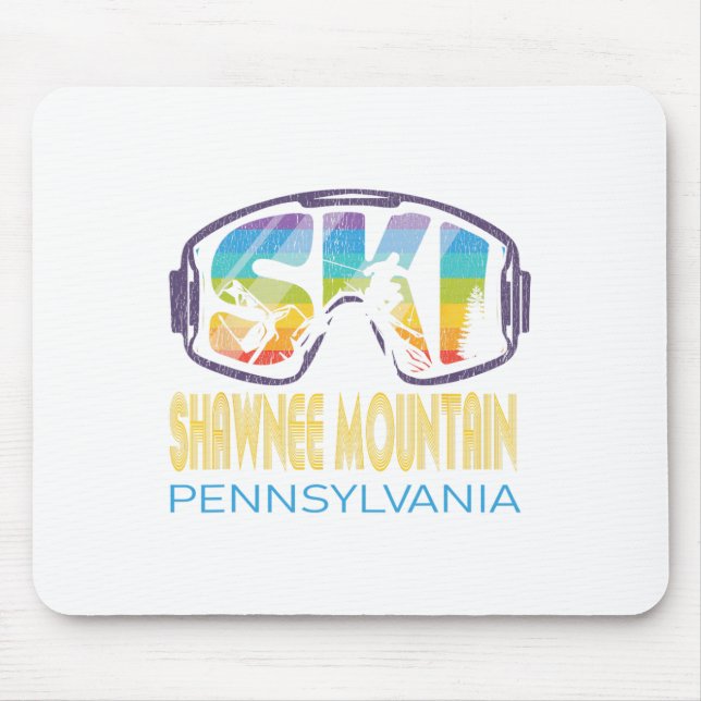 Ski Shawnee Mountain Pennsylvania Skiing Vacation  Mouse Pad (Front)