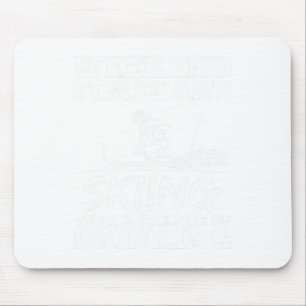 Ski Skiing Drinking Chance Beer Wine Alcohol Funny Mouse Pad