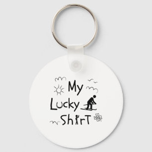 Ski Skiing Funny Downhill-skiers Alpine-skiing Ski Key Ring