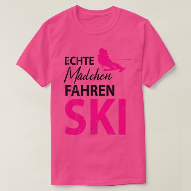 Ski skiing skier ski vacation 8 T-Shirt (Design Front)
