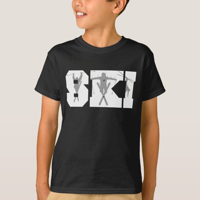 Ski Skiing T-Shirt (Front)