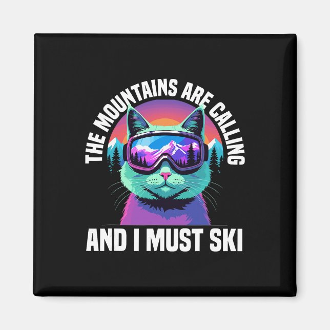 Ski Skiing Winter Sport _3  Magnet (Front)