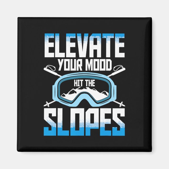 Ski Skiing Winter Sport _4  Magnet (Front)