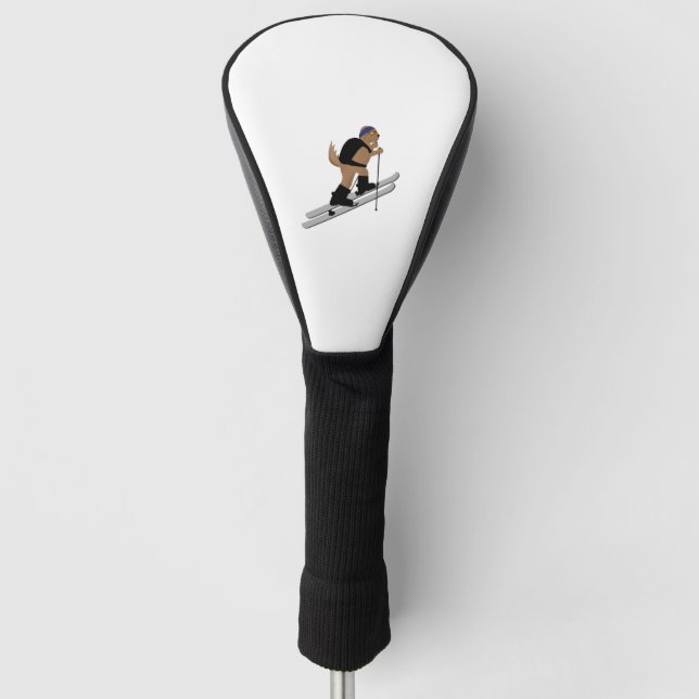 ski skitouring dog golf head cover (Front)