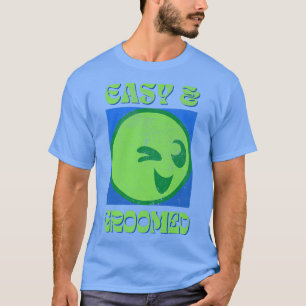 Ski Slope Green Run Circle I'm Easy Groomed Snowbo T-Shirt