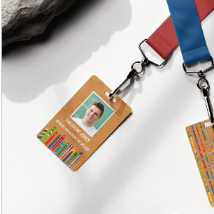 Ski Slope Resort Custom Photo Employee ID Badge