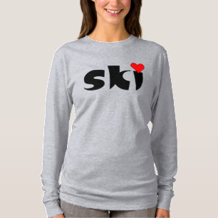 Ski Small Heart T-Shirt