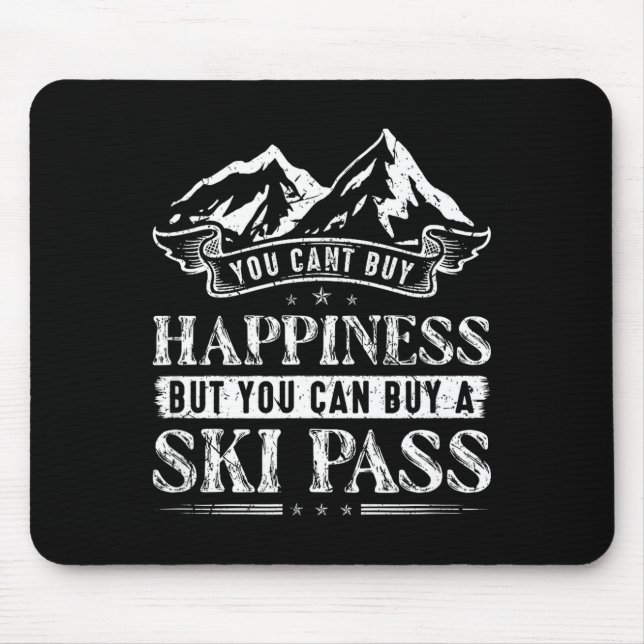 Ski snow mountains skiing  mouse pad (Front)