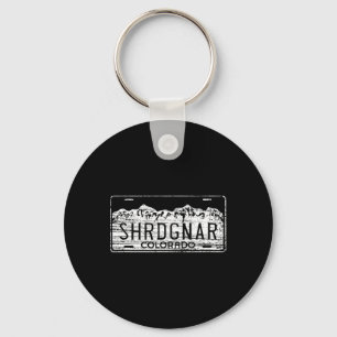 Ski Snowboard Colorado License Plate Shredding Gna Key Ring