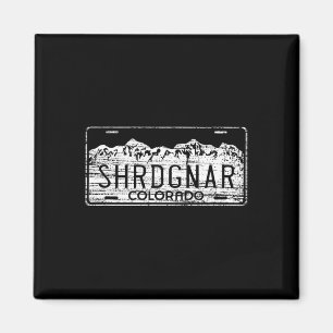 Ski Snowboard Colorado License Plate Shredding Gna Magnet