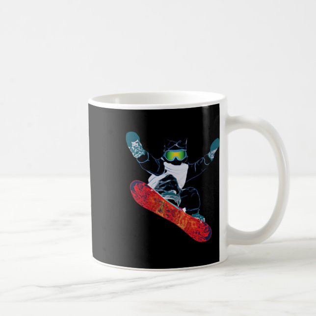 Ski Snowboard Goggles Funny Skiing Snowboarding Ca Coffee Mug (Right)