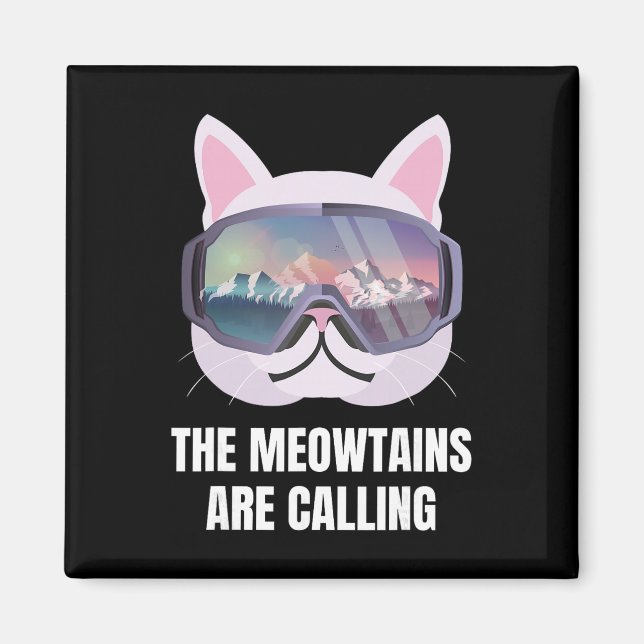 Ski Snowboard Goggles Funny Skiing Snowboarding  Magnet (Front)