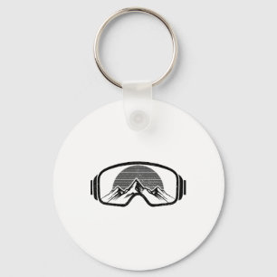 Ski Snowboard Goggles Skiing Snowboarding Skier Sn Key Ring