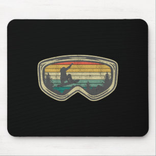 Ski Snowboard Mountain Snow Skiing Shirts And Gift Mouse Pad