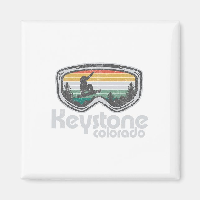 Ski Snowboard Mountain Snow Skiing Shirts  Magnet (Front)
