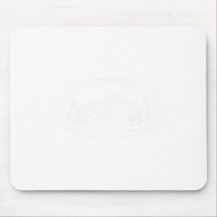 Ski Snowboard Skiing Goggles Snow Wintersport Skii Mouse Pad