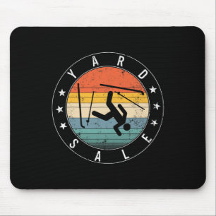 Ski Snowboard Yard Sale Skiing Snow Mountain Winte Mouse Pad