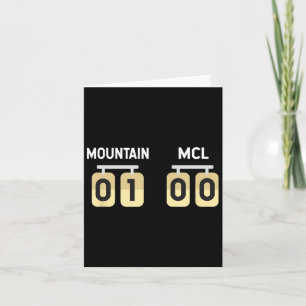 Ski Snowboarding Injury Mcl Get Well Recovery  Card