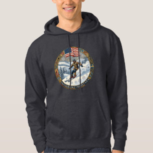 Ski Snowbowl, Montana, Man Skier Hoodie