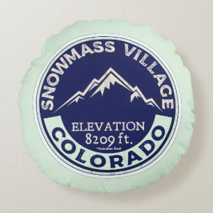 Ski Snowmass CO Throw Pillow