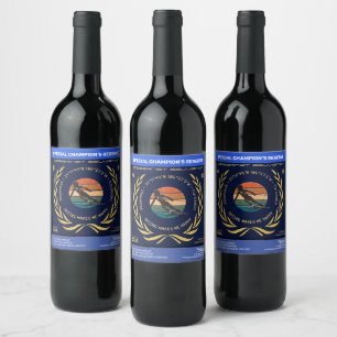 Ski Snowmass, Colorado - Woman Skier, Yellow Text Wine Label
