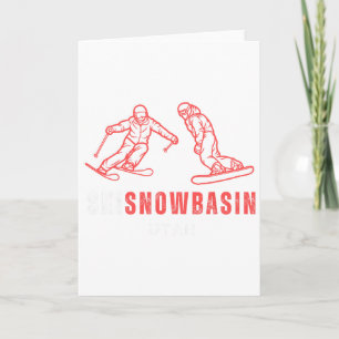 Ski Snowsin Utah Skiing Snowboarding Resort Vacati Card