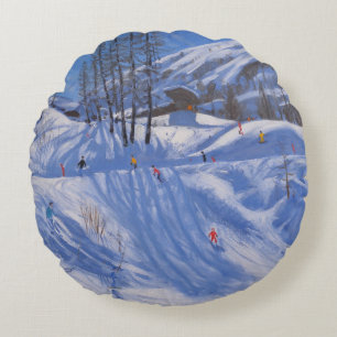 Ski station Tignes 2009 Round Cushion