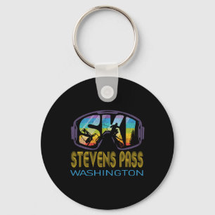 Ski Stevens P Washington Skiing Vacation Key Ring