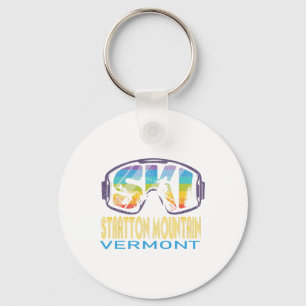 Ski Stratton Mountain Vermont Skiing Vacation  Key Ring