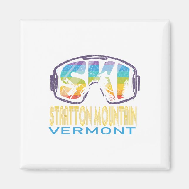 Ski Stratton Mountain Vermont Skiing Vacation  Magnet (Front)