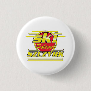 Ski Szczyrk Poland 80s logo 3 Cm Round Badge
