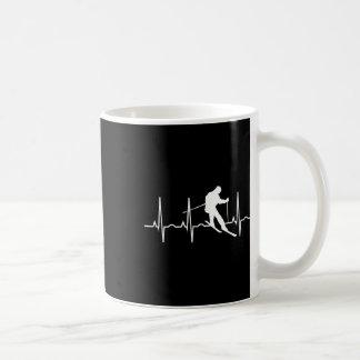 Ski T Shirt - Skier Gifts And Heartbeat S For Skii Coffee Mug