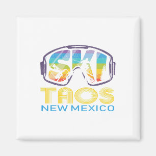 Ski Taos New Mexico Skiing Vacation  Magnet