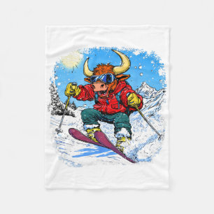 Ski Taurus Fleece Blanket