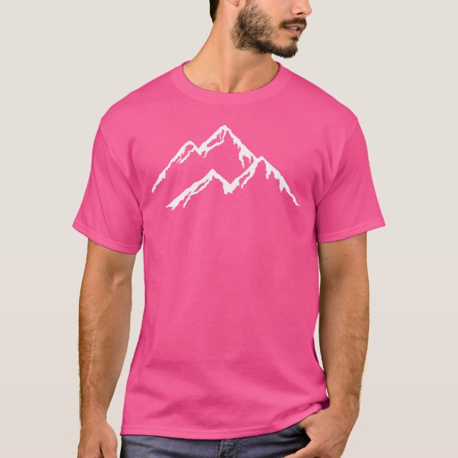 Ski The Mountains Mountain Skiing Snowboard Snowbo T-Shirt (Front)
