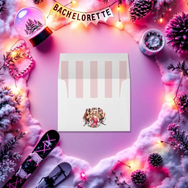 Ski-Themed Bachelorette Weekend Social Club Envelope (Ski-Themed Bachelorette Weekend Social Club Envelope)