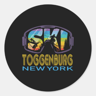 Ski Toggenburg New York Skiing Vacation  Classic Round Sticker