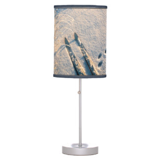 Ski track table lamp