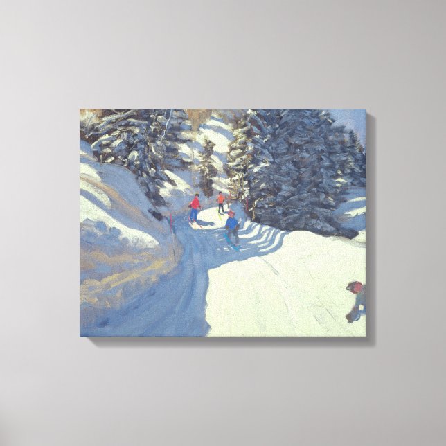 Ski Trail Lofer 2004 Canvas Print (Front)