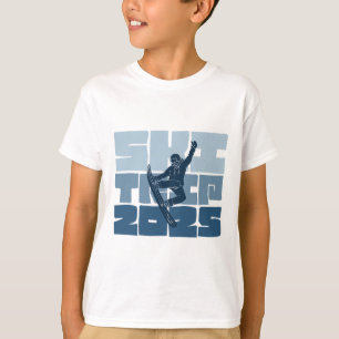 Ski Trip 2025 Men Women Funny Skiing Snowboard T-Shirt