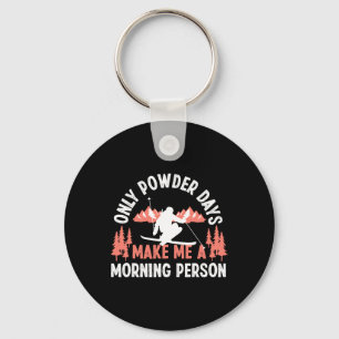 Ski Trip Skiing Powder Snow Key Ring