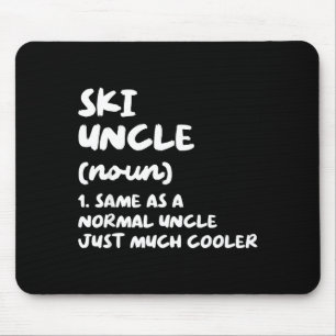 Ski uncle definition skiing funny sports  mouse pad