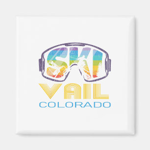 Ski Vail Colorado Skiing Vacation Magnet