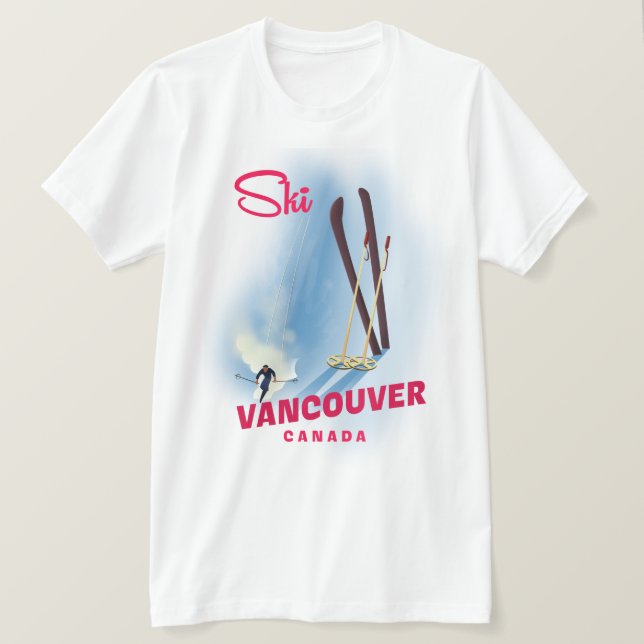 Ski Vancouver Canada T-Shirt (Design Front)