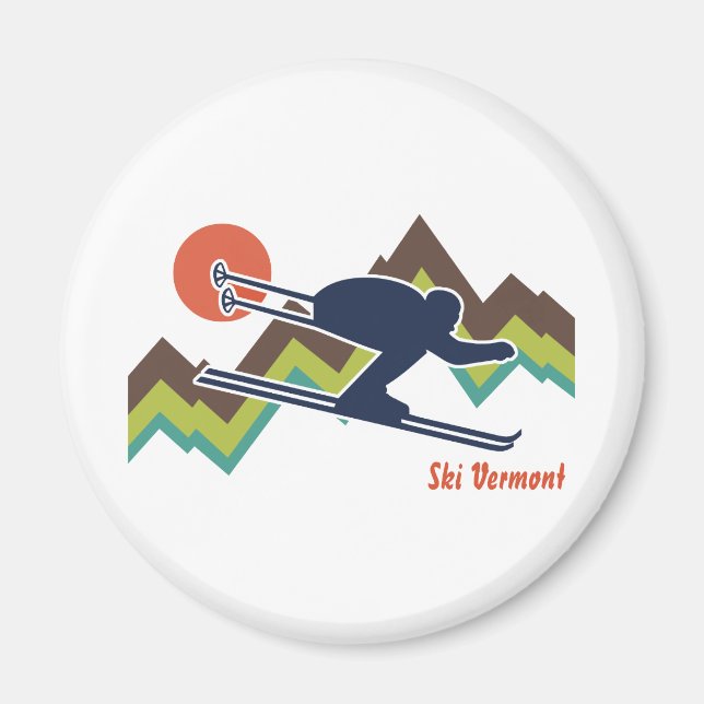 Ski Vermont Magnet (Front)